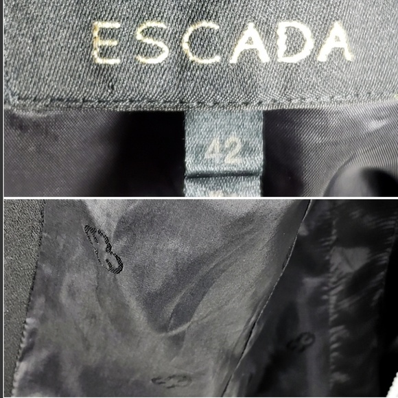 Escada Embellished Evening Blazer Black Size 12/42 - Picture 2 of 8